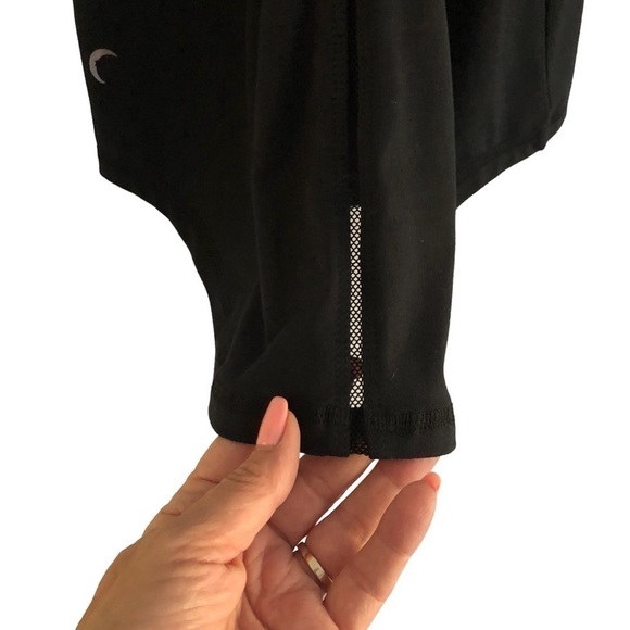 Zyia Effortless Racerback Tank Mesh Details Black Size Medium - Picture 9 of 11